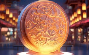 文心一言AI作画月饼，科技与传统的融合，创新中秋佳节新风尚